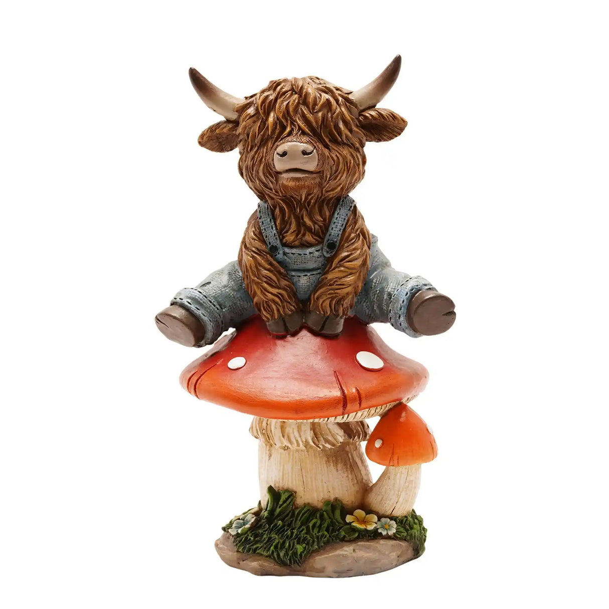 Country Living Highland Cow on a Mushroom | CL569