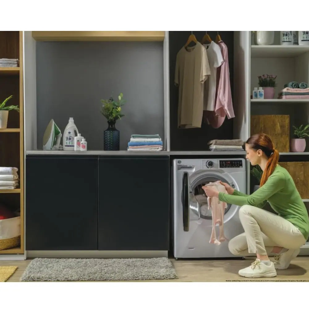 Hoover H-Wash 350 9kg 1400 Spin Washing Machine - White | H3WPS496TAM6-80