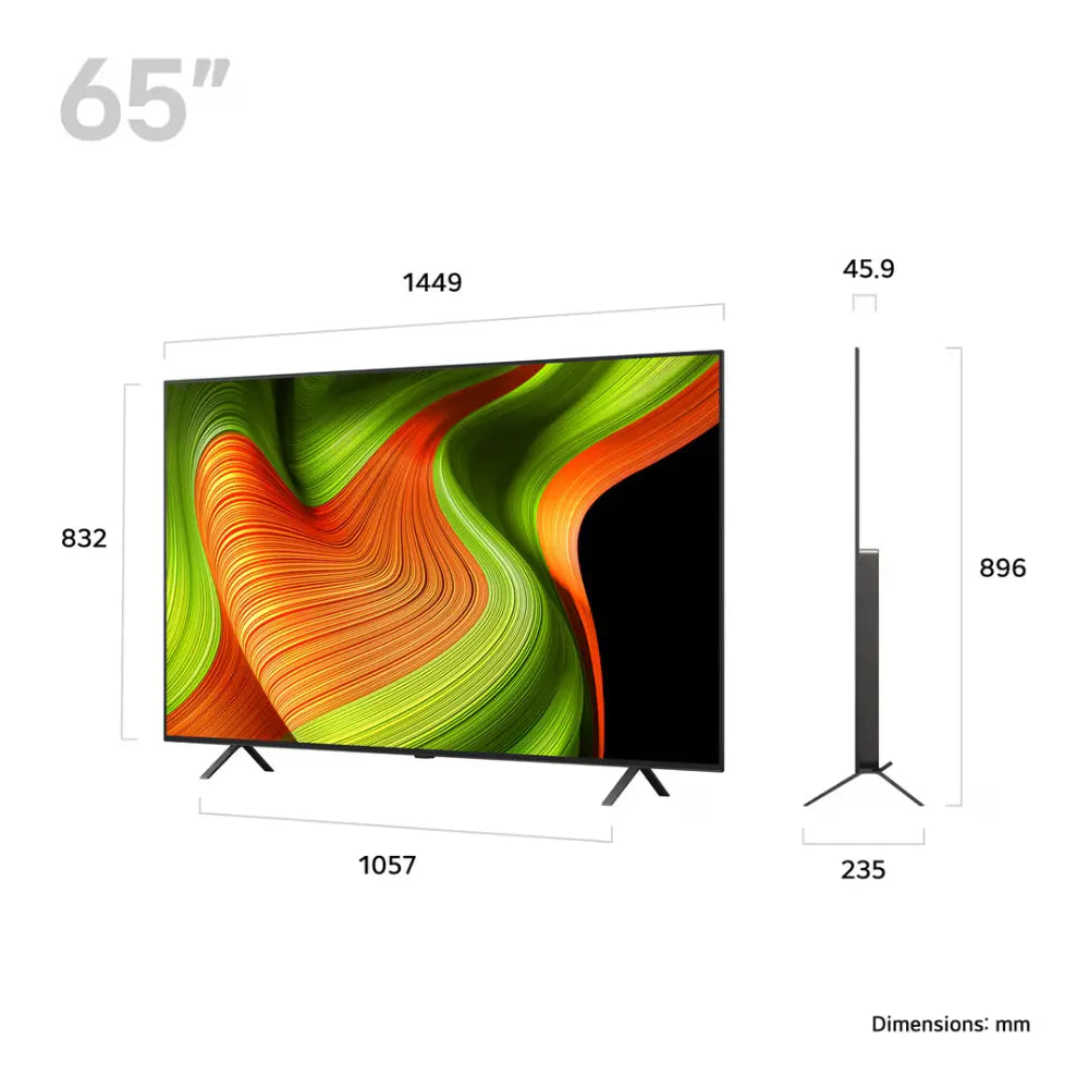 LG 65 Inch OLED AI B5 4K Smart TV | OLED65B56LA.AEK