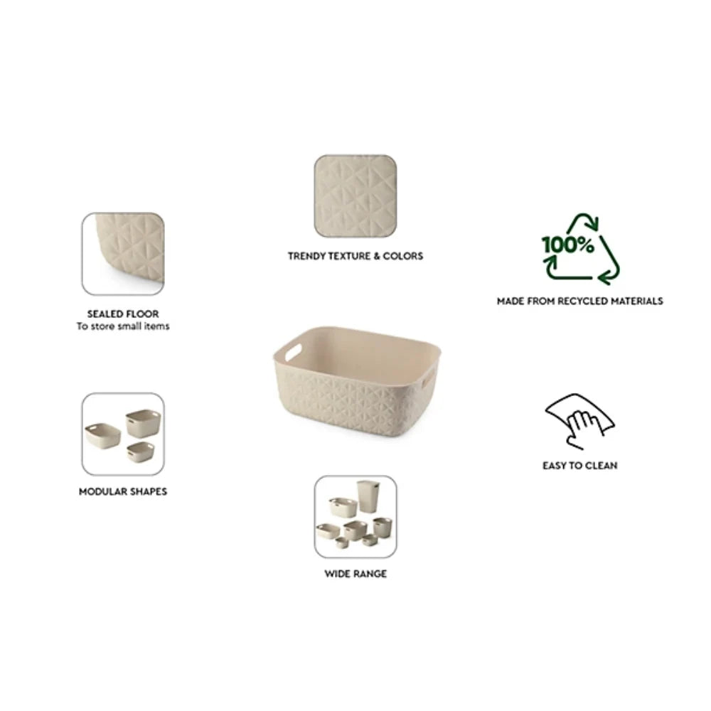 Curver Softex Medium 12.5 Litre Storage Box - Chalk White | CUR260054