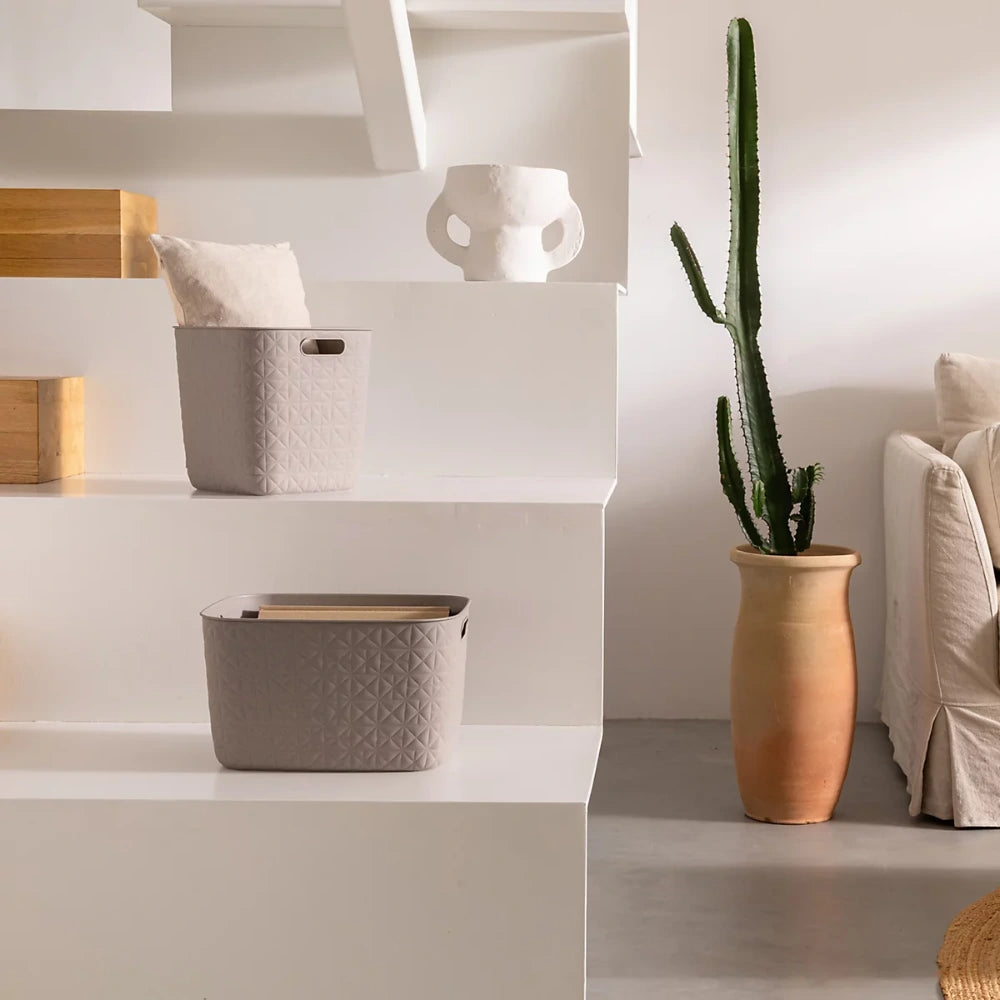 Curver Softex Cube 15 Litre Storage Box - Taupe | CUR260064