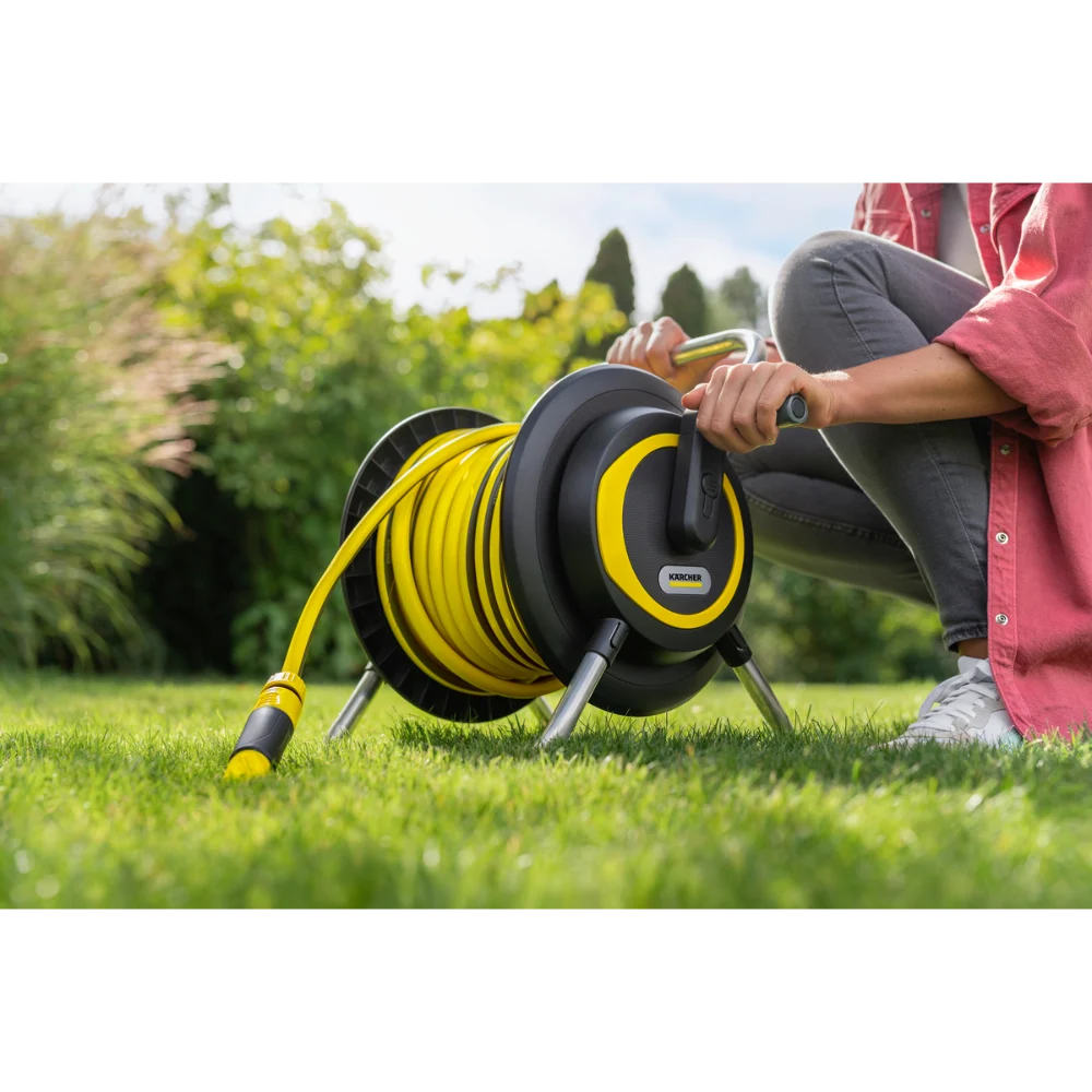 Karcher 20 Metre Garden Hose Reel Set with Wall Bracket | 2.645-372.0