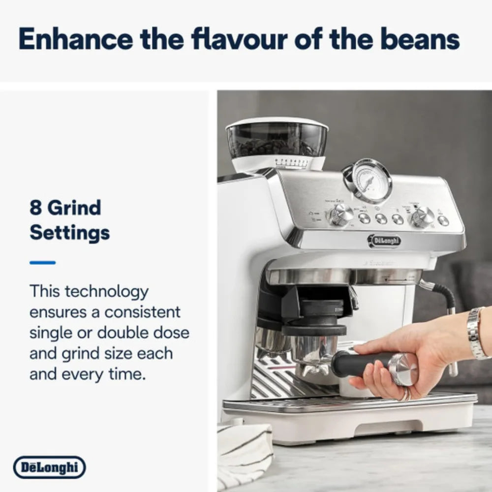 Delonghi La Specialista Arte Manual Bean to Cup Coffee Machine - Green | EC9155.GR