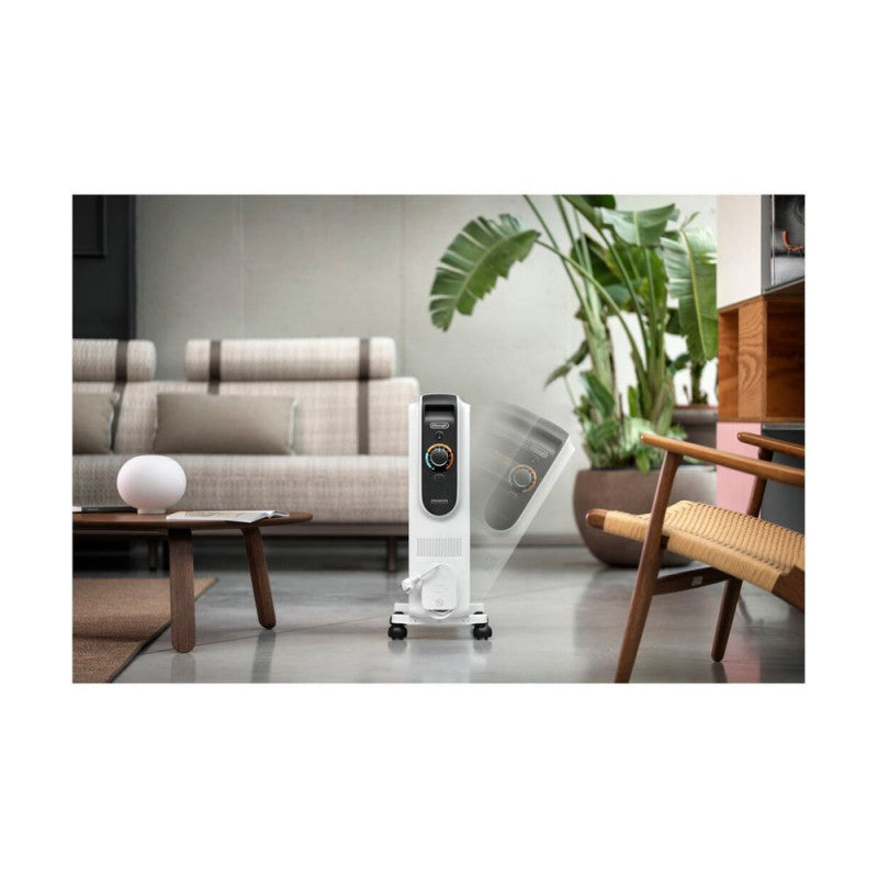 Delonghi Dragon Connect Smart 2.5kw Oil Filled Radiator with Wifi - White | TRD51025WIFI