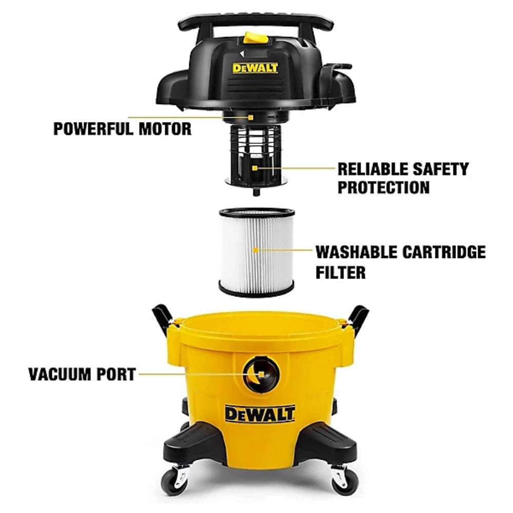 Dewalt Wet and Dry Vac Vacuum with Dust Collector | XMS25WDVAC