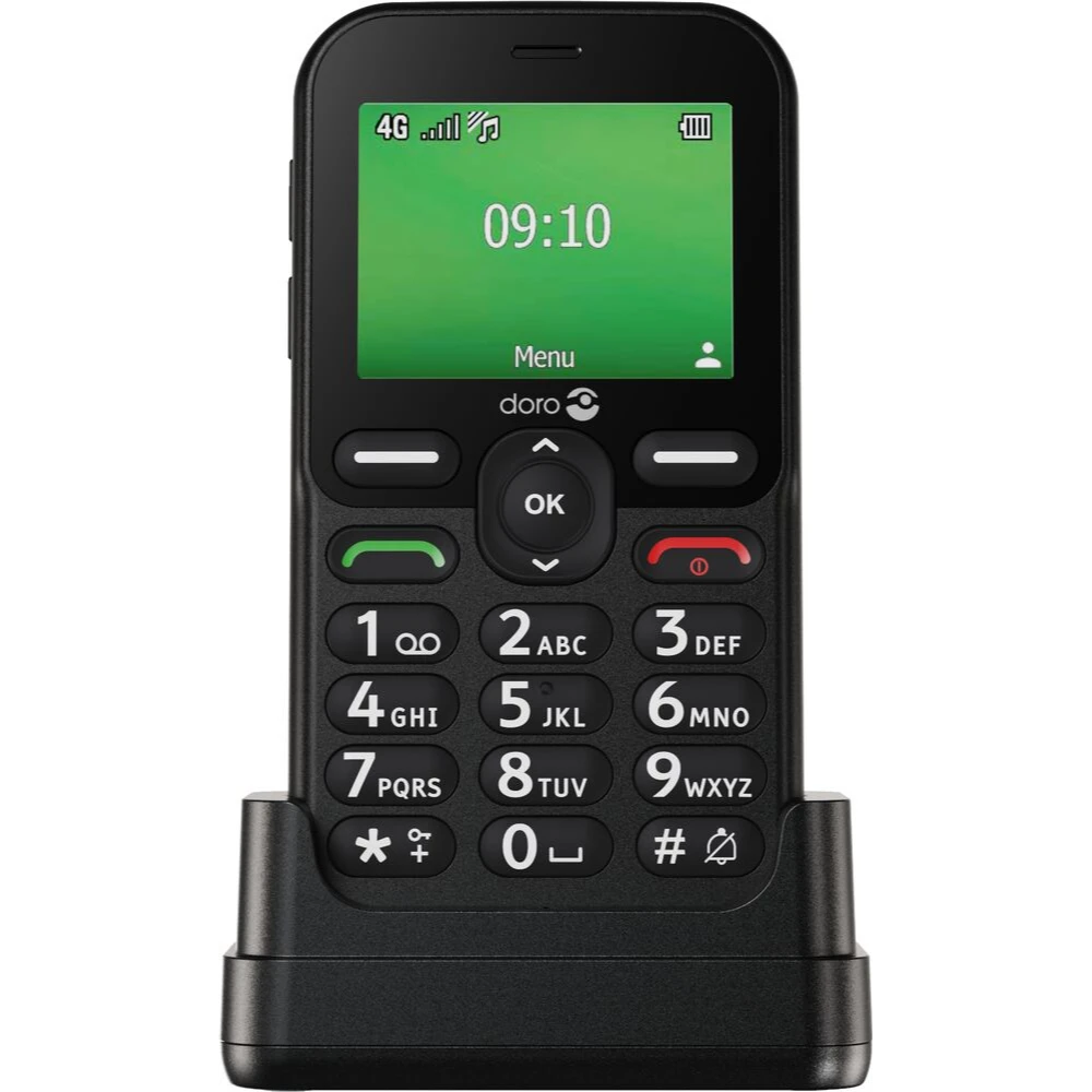 Doro Leva Sim Free E10 Mobile Phone - Black | 8988