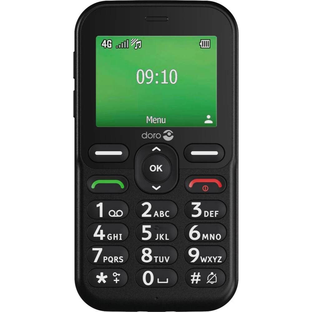 Doro Leva Sim Free E10 Mobile Phone - Black | 8988
