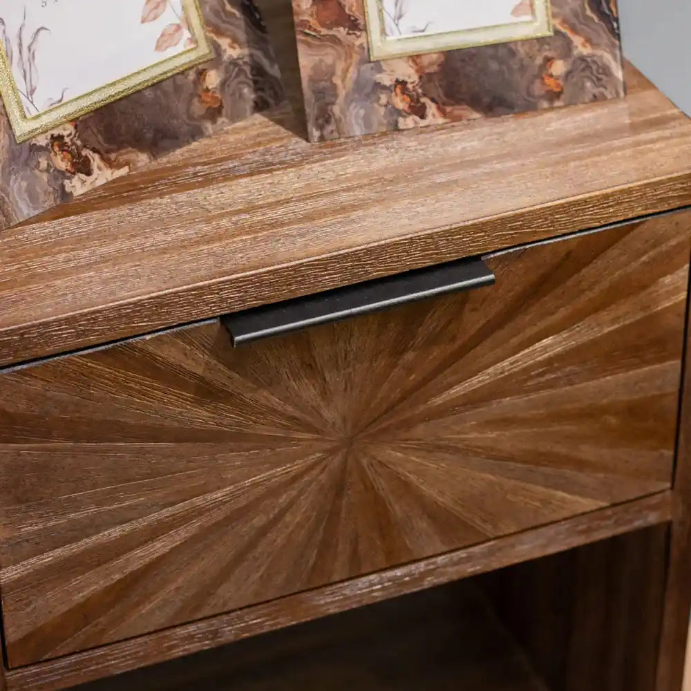 Tara Lane Ray Bedside Locker - Dark Teak | TL7277