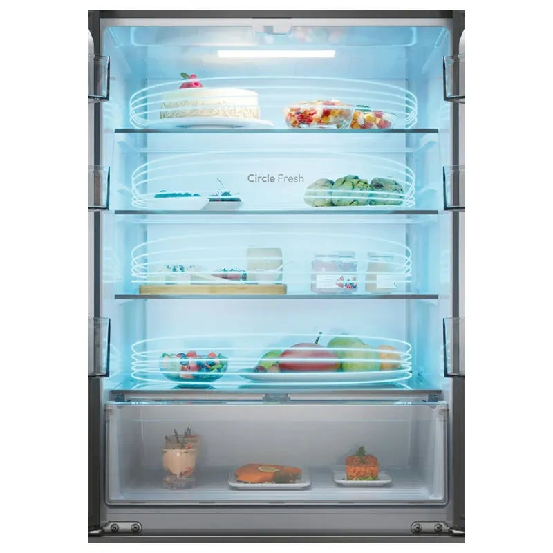 Hoover H-Fridge 700 Maxi Frost Free French Door Fridge Freezer - Platinum Inox | HONFQ2T718EXK