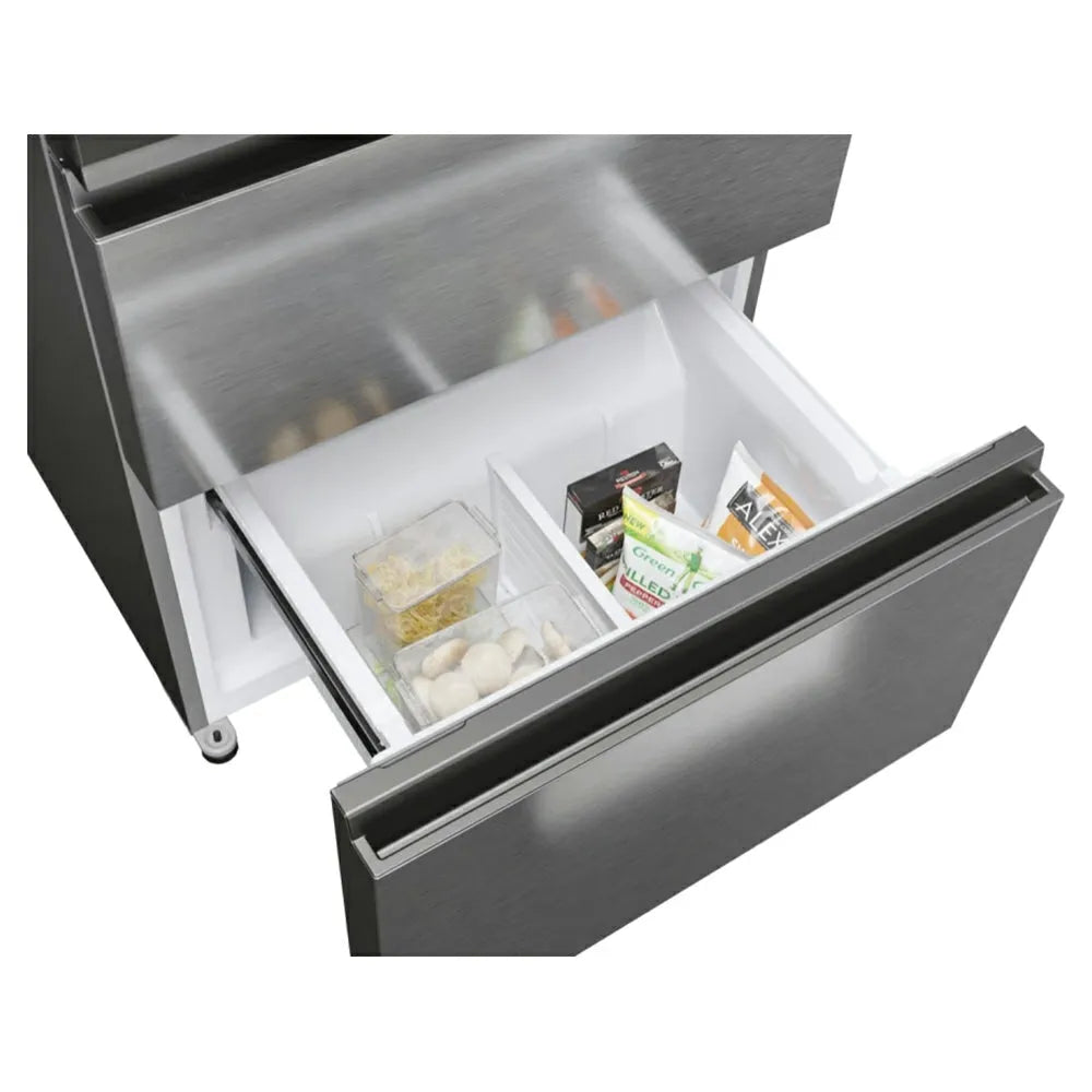 Hoover H-Fridge 700 Maxi Frost Free French Door Fridge Freezer - Platinum Inox | HONFQ2T718EXK