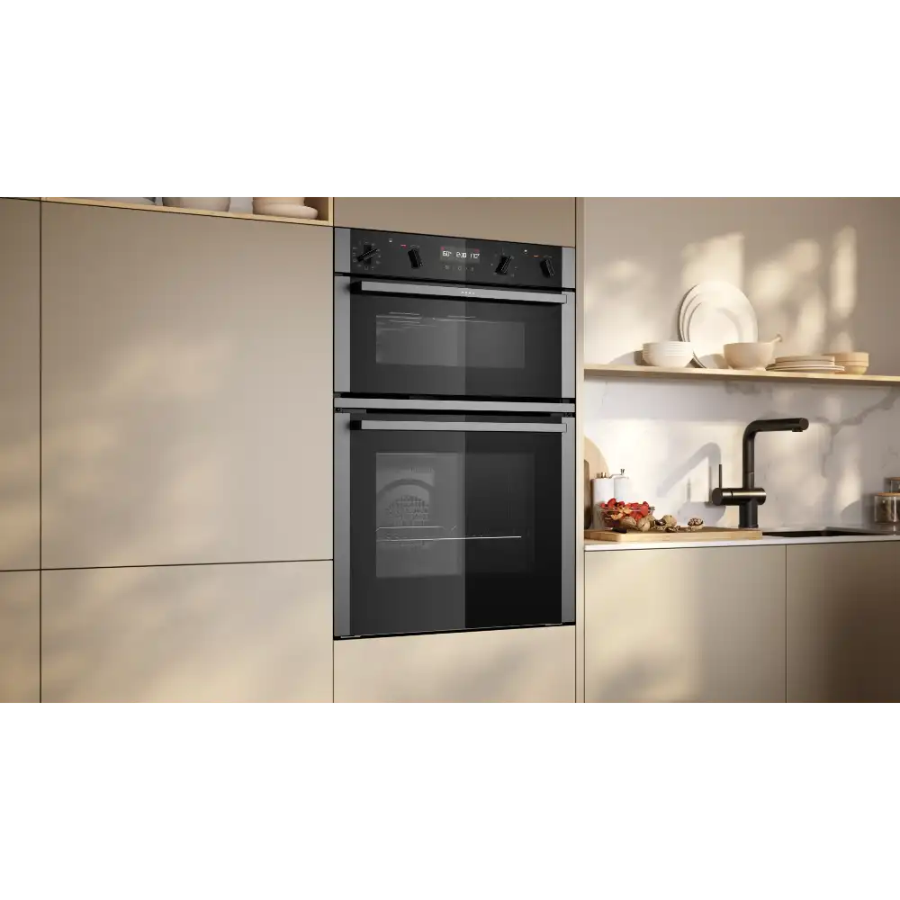 Neff N50 Built in Electric Self Cleaning Double Oven - Stainless Steel | U2ACH7AN7B