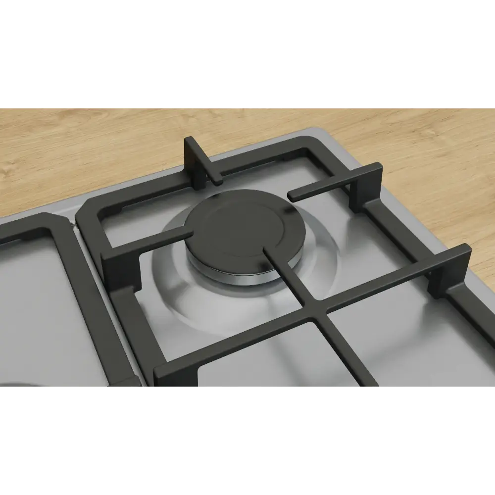 Bosch Series 4 75 cm Gas Hob - Stainless Steel | PGQ7B5K90