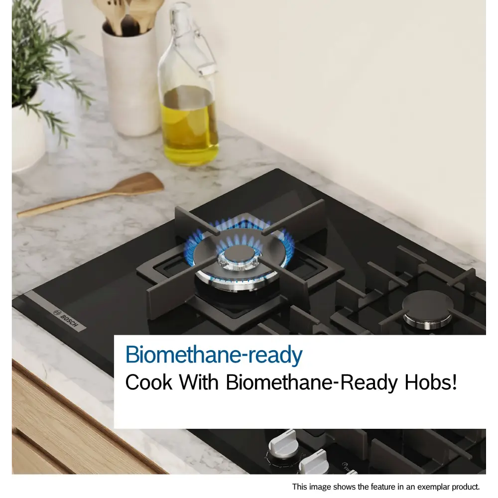 Bosch Series 4 75 cm Gas Hob - Stainless Steel | PGQ7B5K90