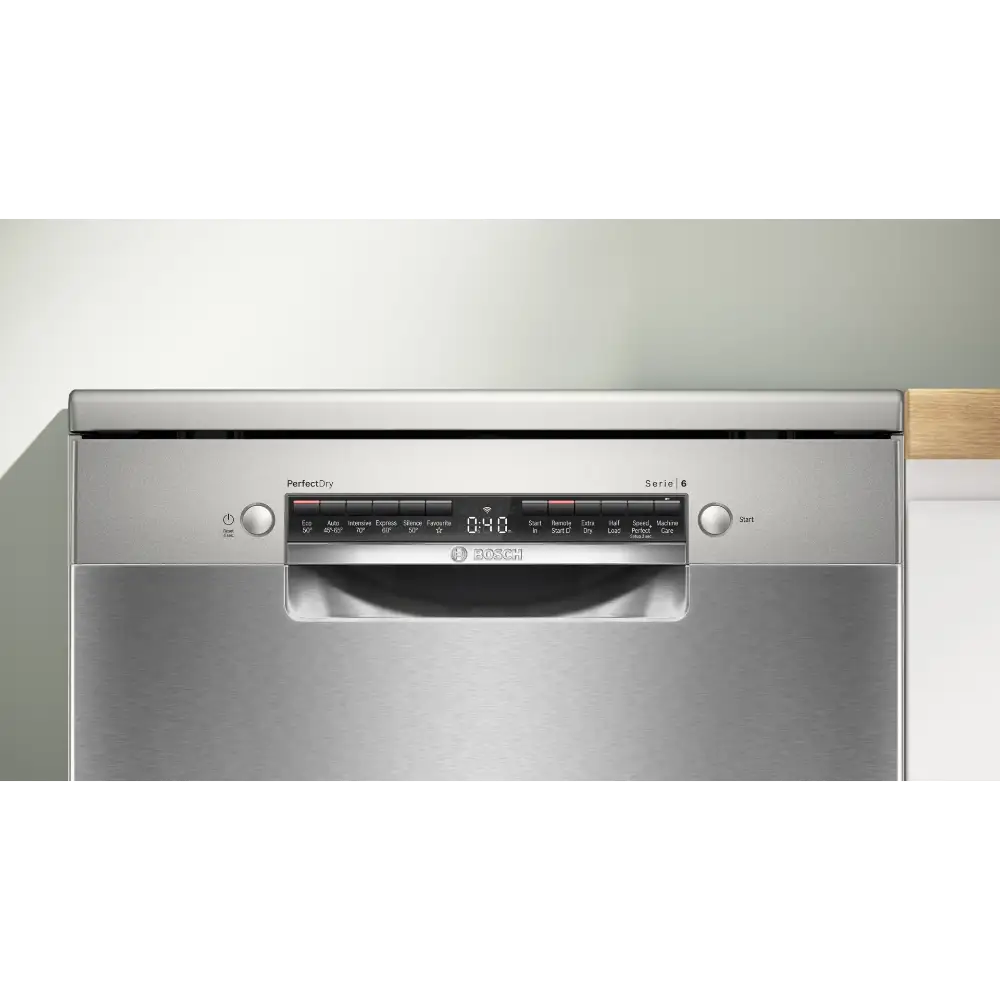 Bosch Serie 6 14 Place Dishwasher Wifi Enabled - Silver | SMS6ZCI10G
