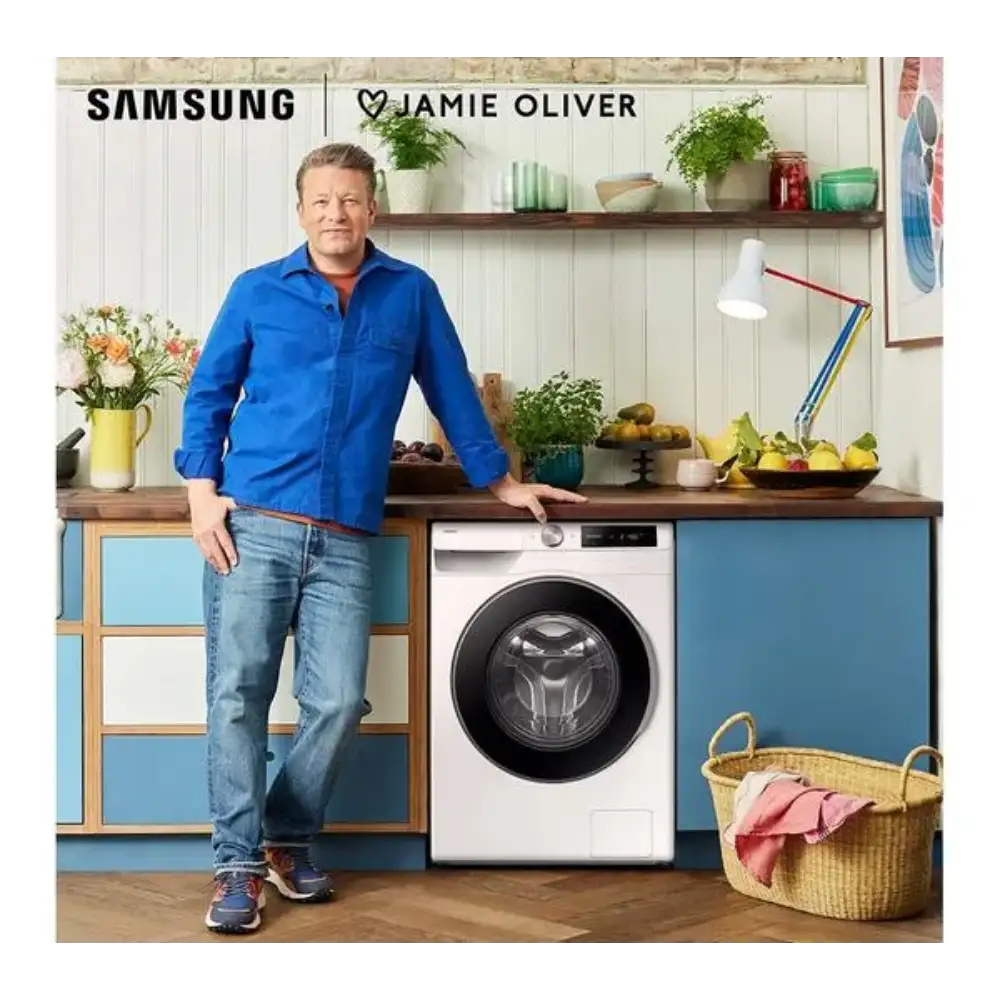 Samsung Series 6 9kg 1400 Spint AI WiFi Washing Machine - White | WW90DG6U85LEU1