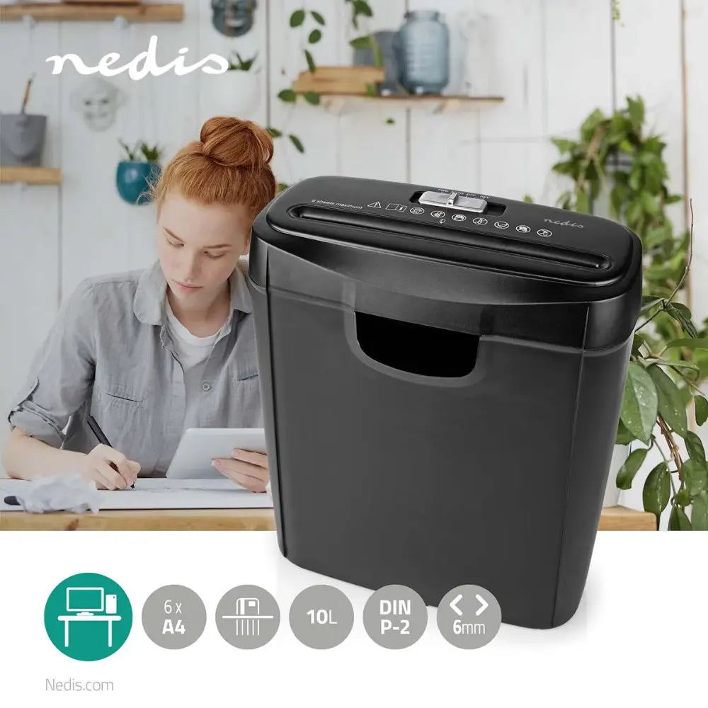 Nedis 12 Litre Shredder A4 6 Sheets | 329472