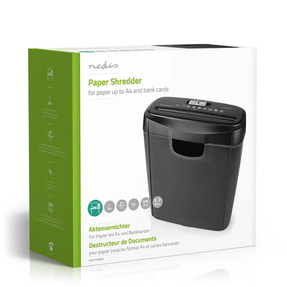 Nedis 12 Litre Shredder A4 6 Sheets | 329472