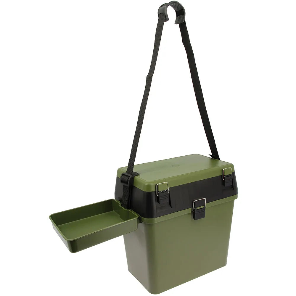 NGT Session Seat Box Ideal for Fishing - Green | FBC-SEATBOX-GRN