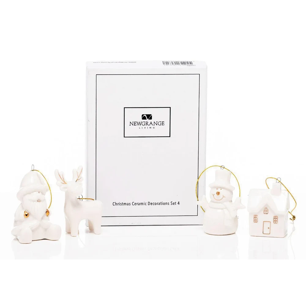 Newgrange Living Christmas Decoration Set of 4 Ceramic | 700503