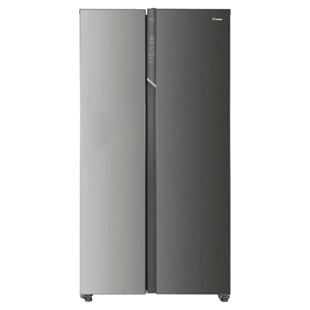 Candy CHSBSV5172EXKN 442L American fridge freezer with side-by-side stainless steel doors, frost-free technology, and modern design with integrated handle