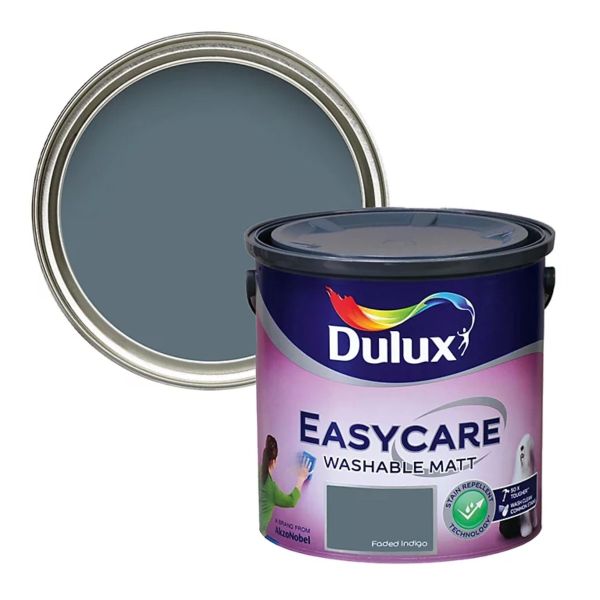 Dulux Easycare Washable Matt 2.5 Litre - Faded Indigo | 5780992