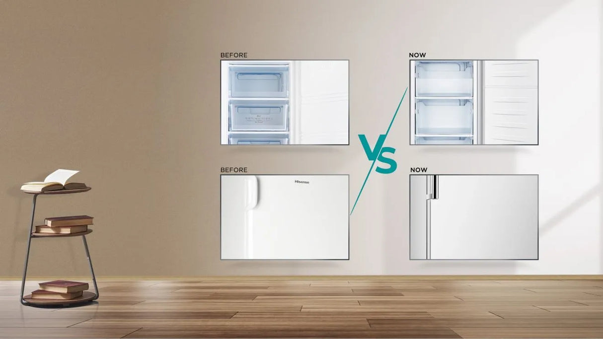 Hisense 172cm Tall Freezer - Stainless Steel | FV298N4ACE