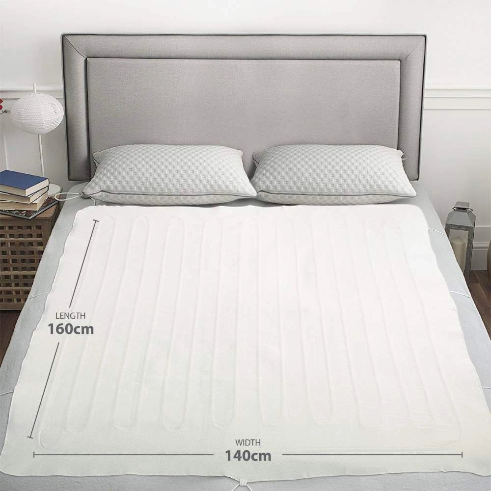 De Vielle King Size - Premium Fleece Electric Under Blanket Dual Controller | DEF055749