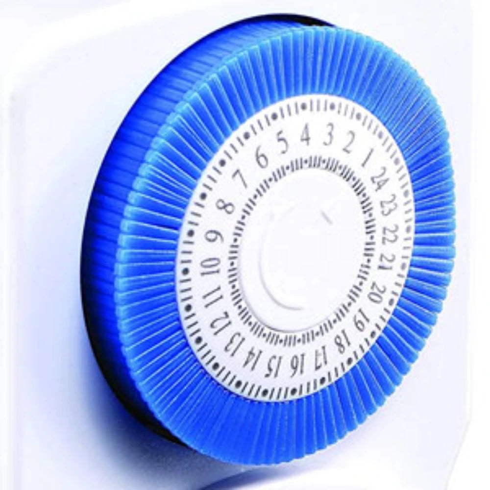 Masterplug 24 Hours Mechanical Timer Adaptor 3 Pack - White | TMS24/3-MP