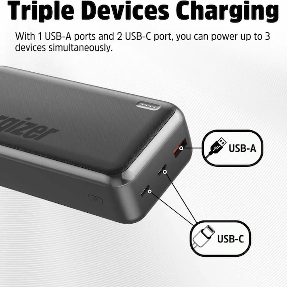 Energizer 30,000mAh Ultimate Power Bank - Black | UE30055PQ