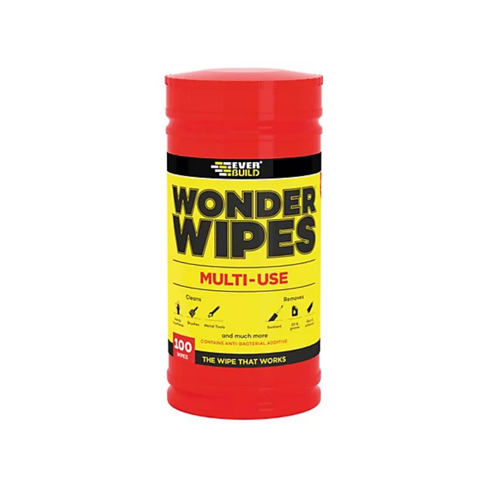 Everbuild Antibacterial Wonder Wipes 100 Pack | EVBWIPE80