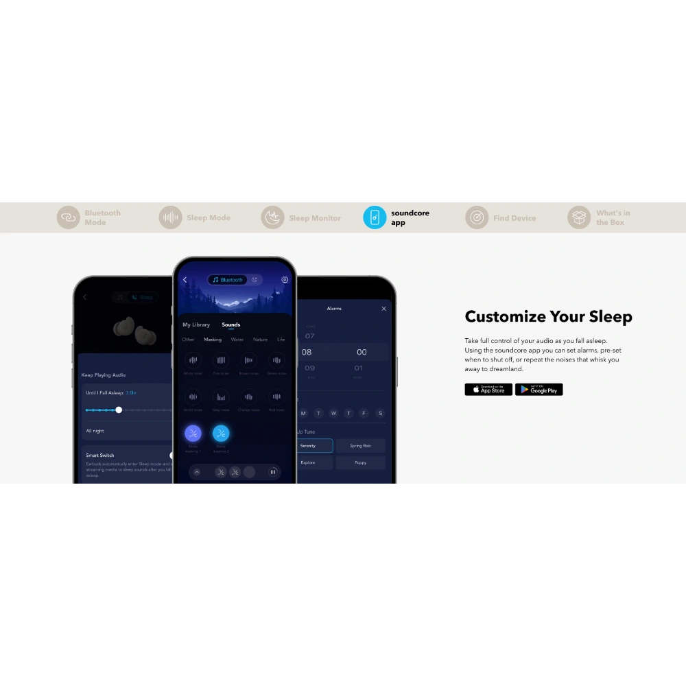 Soundcore Sleep A20 Sleep Wireless Bluetooth Earbuds - White | A6611G21