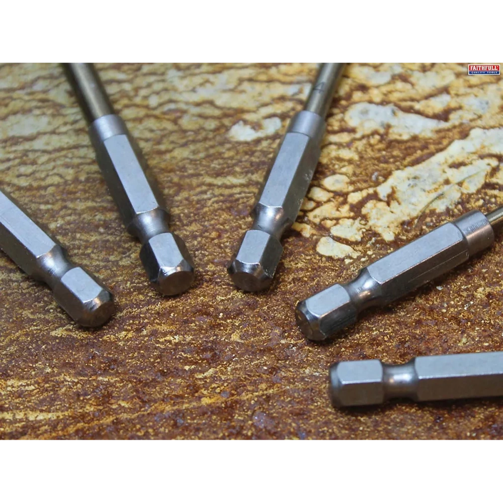 Faithfull Quick Change Impact Driver Drill Bit Set | XMS25DRILL8