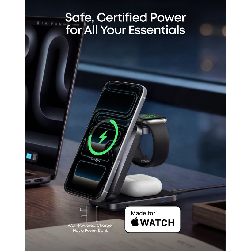 Anker Prime Wireless Charging Station 3 in 1( MagGo / AirCool / Foldable ) | B25N1V11