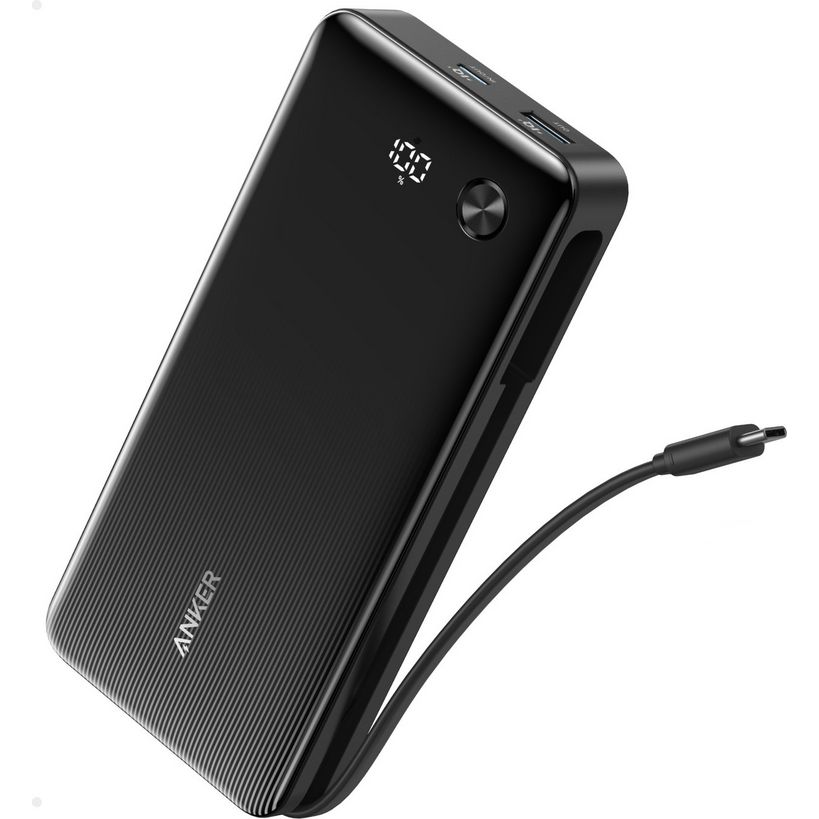 Anker Two Port 20,000mAh Powerbank 87W Builtin 2 x USB C (Suits Laptops) - Black | A1118H11