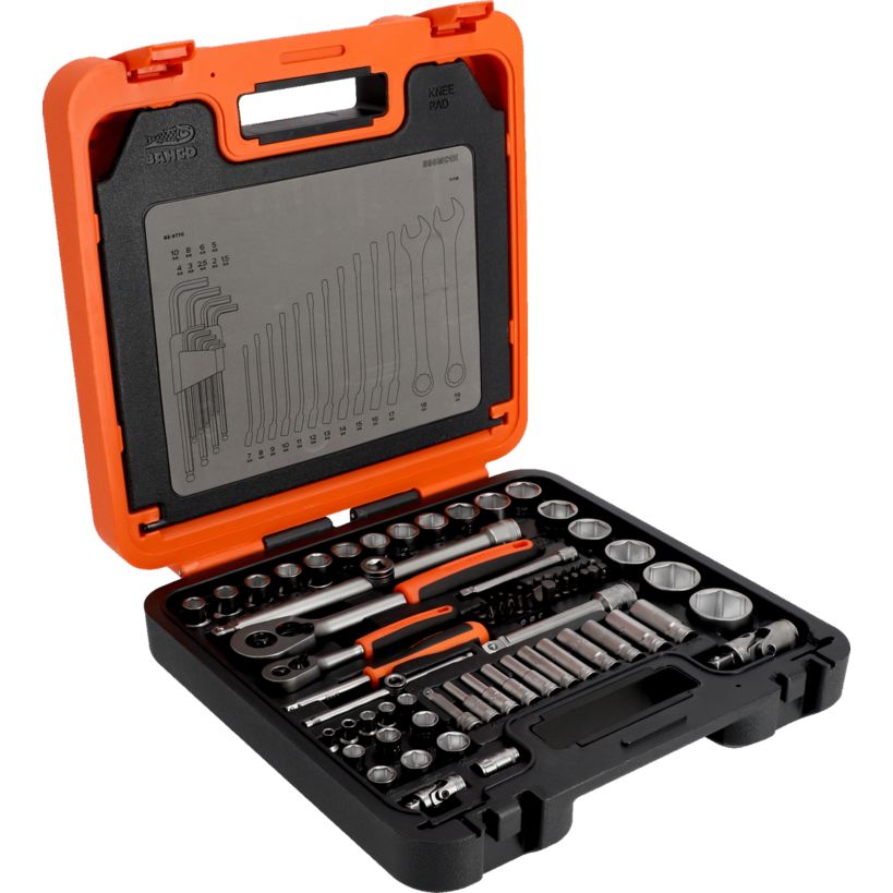 Bahco 98 Piece Socket and Mechanics Set with Carry Strap | XMS26S98