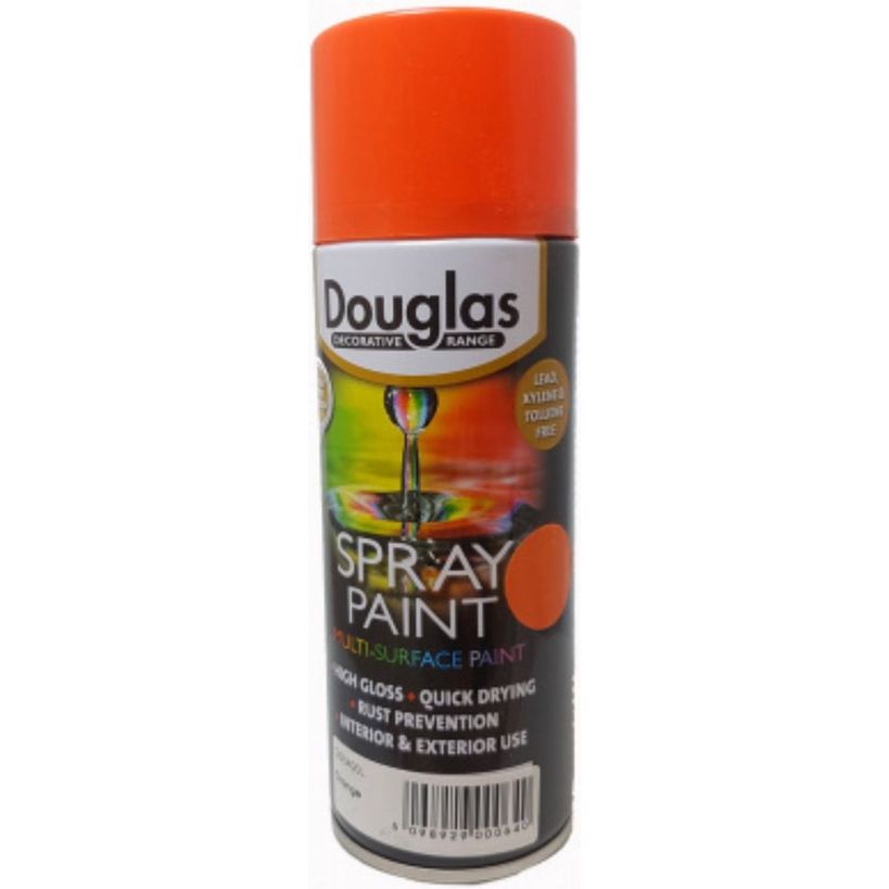 Douglas Multi Surface Spray Paint 400ml - Orange | DS0400L