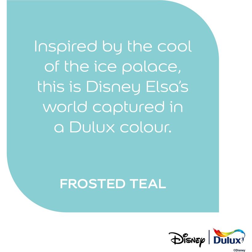 Dulux Easycare Disney Frozen Matt Wall and Ceiling Paint 1.25 Litre - Frosted Teal | 9071740