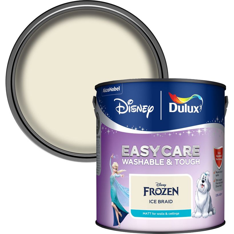 Dulux Easycare Disney Frozen Matt Wall and Ceiling Paint 2.5 Litre - Ice Braid | 9071745
