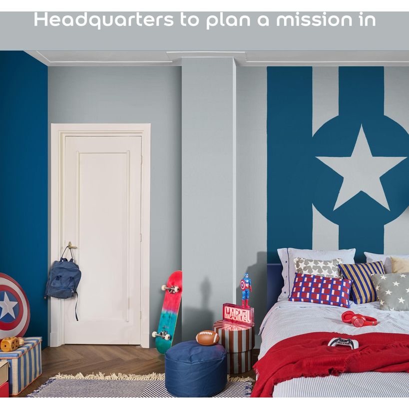 Dulux Easycare Disney MARVEL Avengers Matt Wall and Ceiling Paint 2.5 Litre - Shield Grey | 9072051