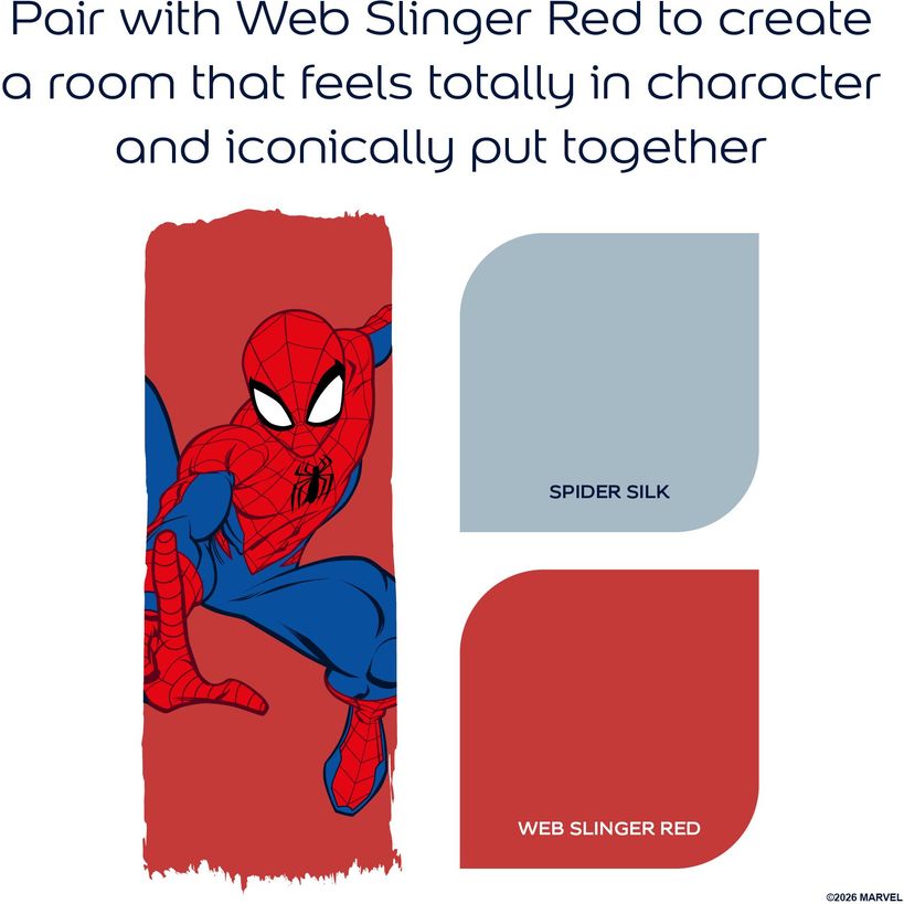 Dulux Easycare Disney MARVEL Spiderman Matt Wall and Ceiling Paint 2.5 Litre - Spider Silk | 9072050