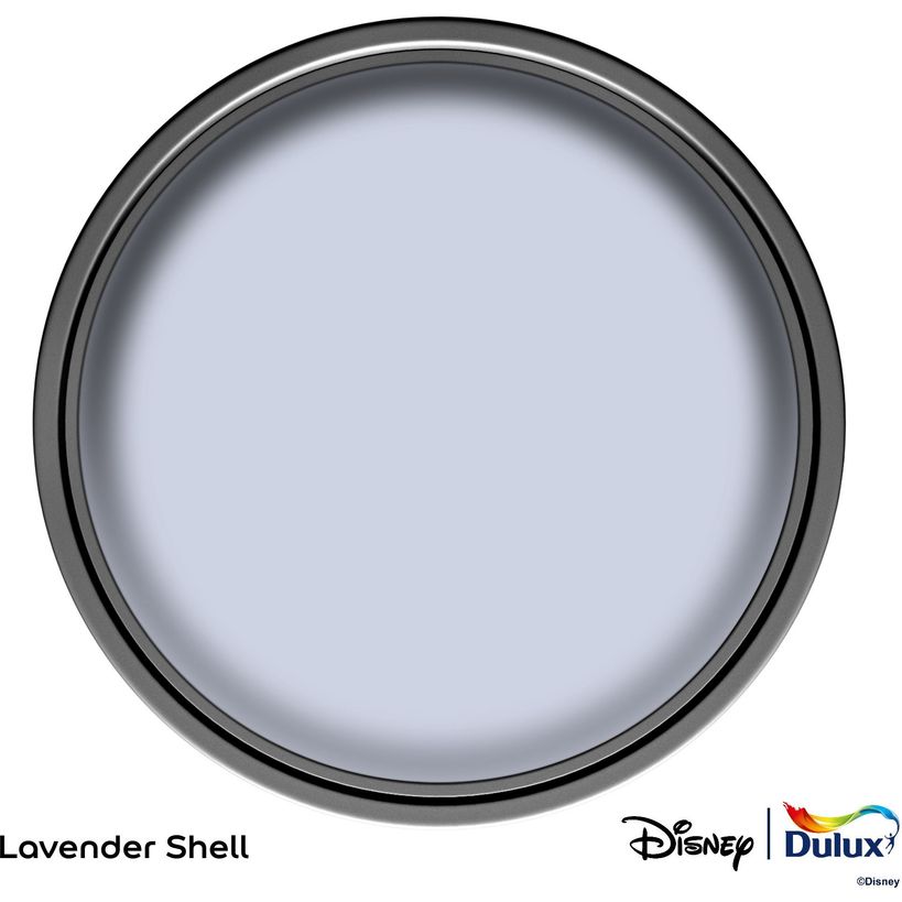 Dulux Easycare Disney The Little Mermaid Matt Wall and Ceiling Paint 2.5 Litre - Lavender Shell | 9072048