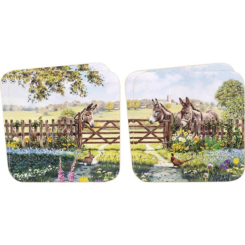 Dunlevy Coaster Set of 4 - Donkey | PG6555