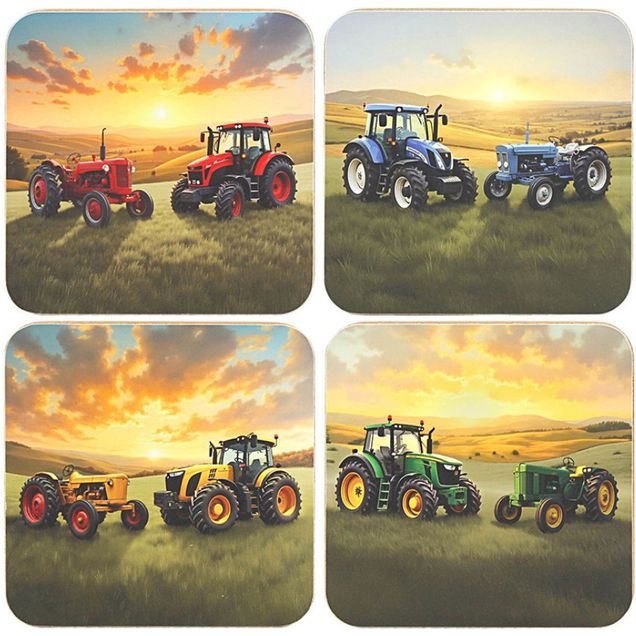 Dunlevy Coasters Set of 4 - Tractor | PG0441