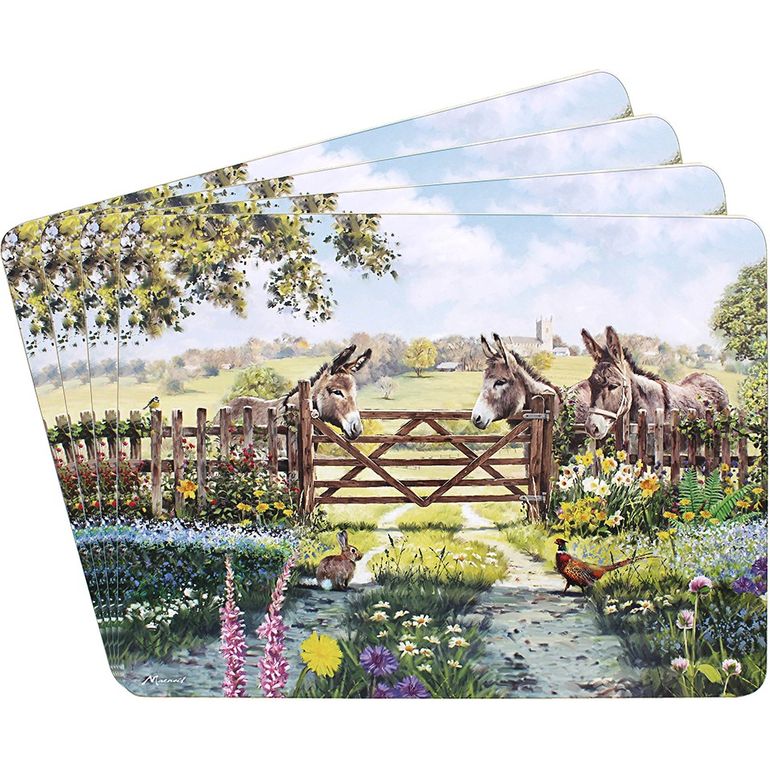 Dunlevy Placemats Set of 4 - Donkey | PG6556