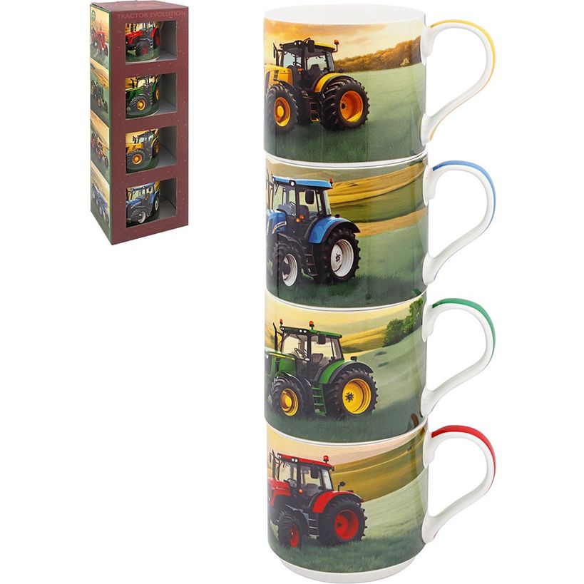 Dunlevy Stacking Mug Set of 4 - Tractor | Dunlevy