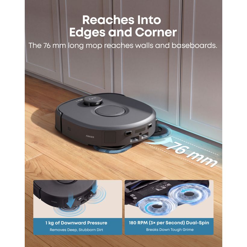 Eufy Robot Robotic Vacuum Vac Omni C30 Edge - Black | T210QV11