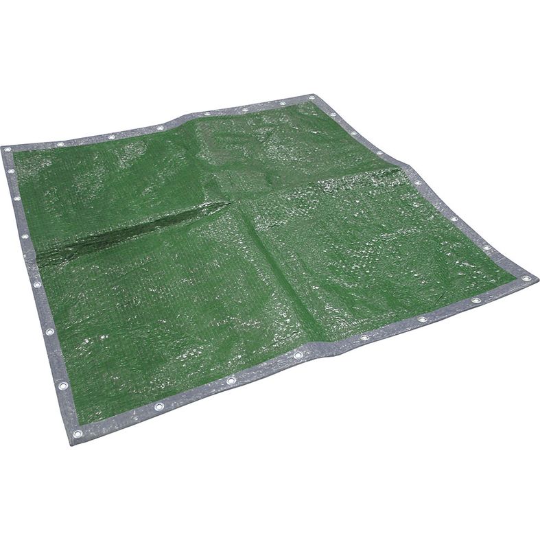 Faithfull Tarpaulin 3.6 Metre x 2.7 Metre (12 x 9ft) 80gsm - Green / Silver | FAITARP129