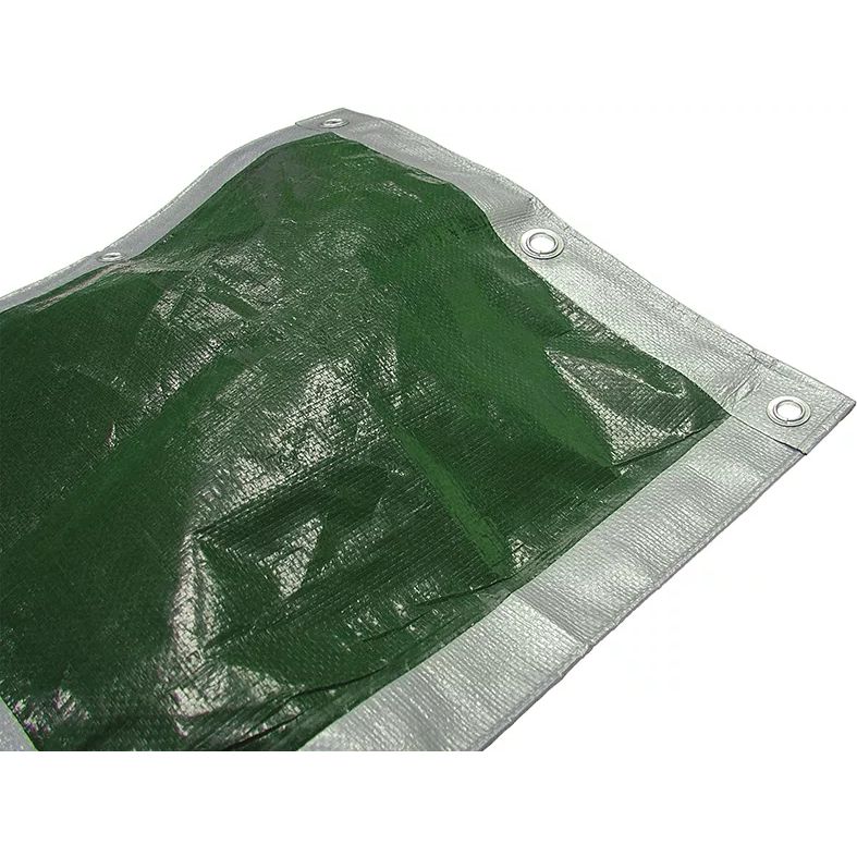 Faithfull Tarpaulin 3.6 Metre x 2.7 Metre (12 x 9ft) 80gsm - Green / Silver | FAITARP129