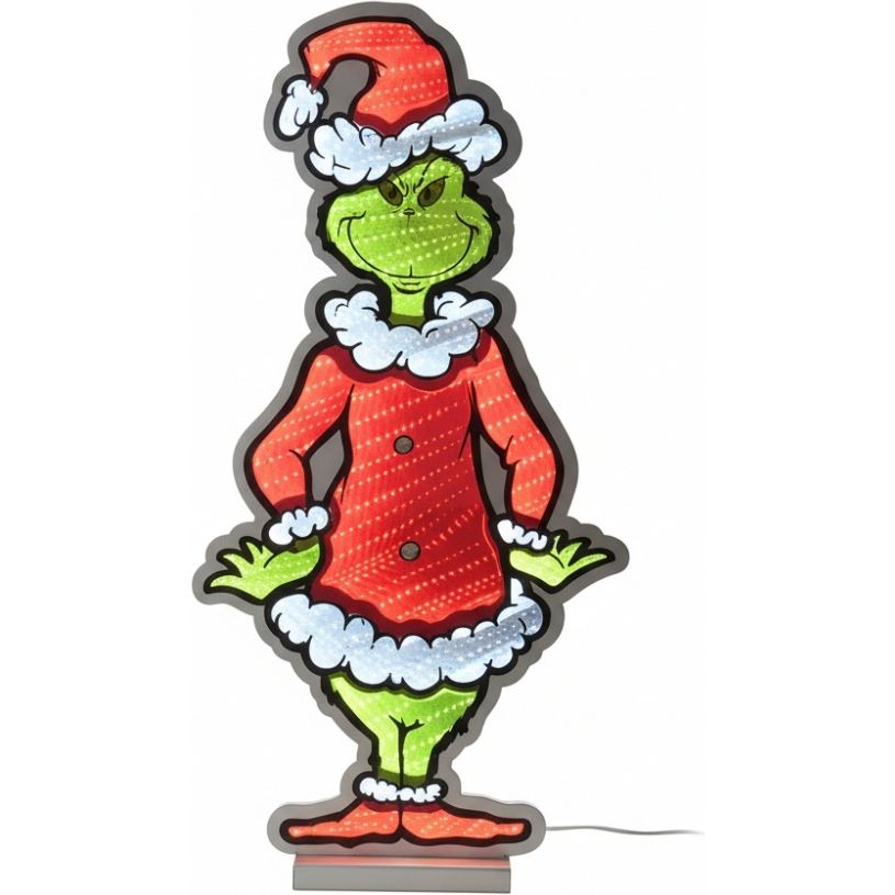 Festive 60cm Disney Grinch Infinity Mirror Light | P066729
