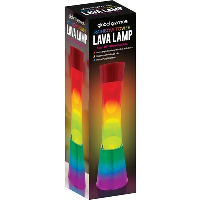 Global Gizmos 16 Inch Lava Lamp - Rainbow | 48859